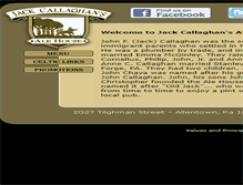 Tablet Screenshot of jackcallaghans.com